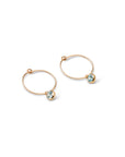 Gold Filled Dainty Birthstone Hoops