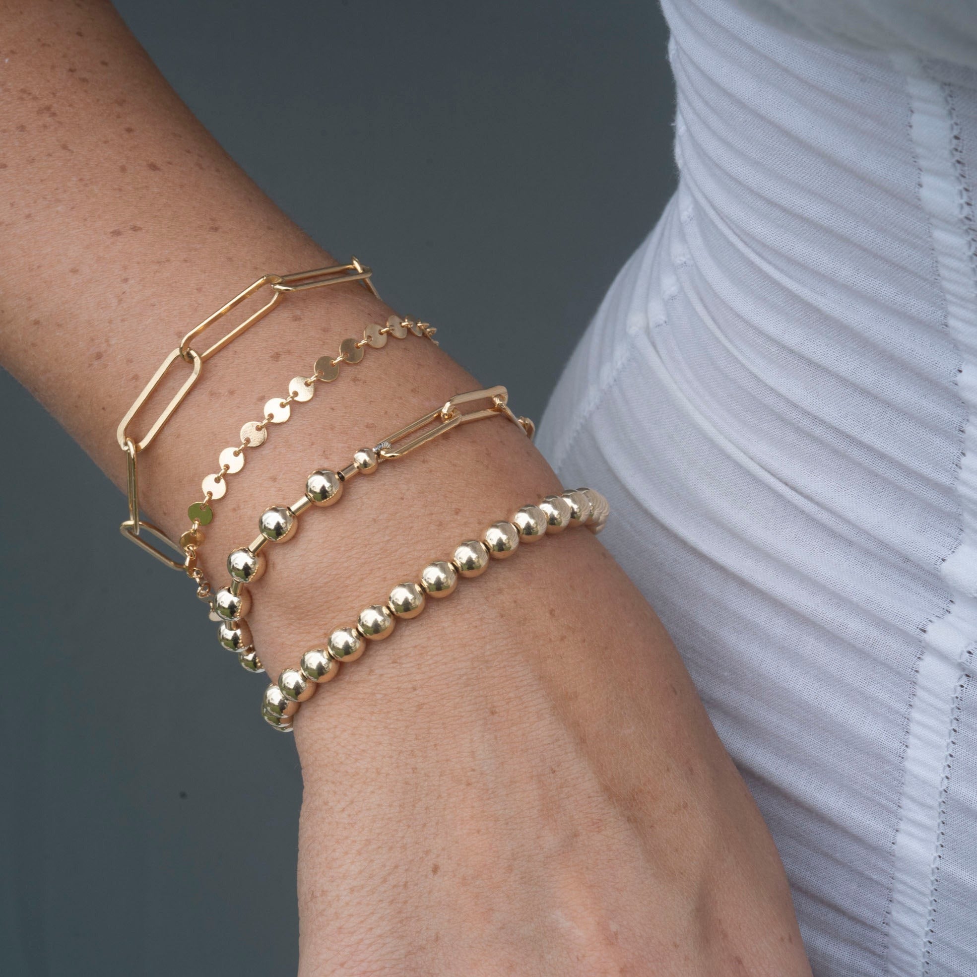 Gold Stella Bracelet, 14k Gold Filled Bracelet, Simple Gold Bracelet, Chain buy Link Bracelet, Paperclip Chain Bracelet, Toggle Bar bracelet,