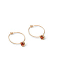 Gold Filled Dainty Birthstone Hoops