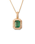 14k Royale Emerald Necklace