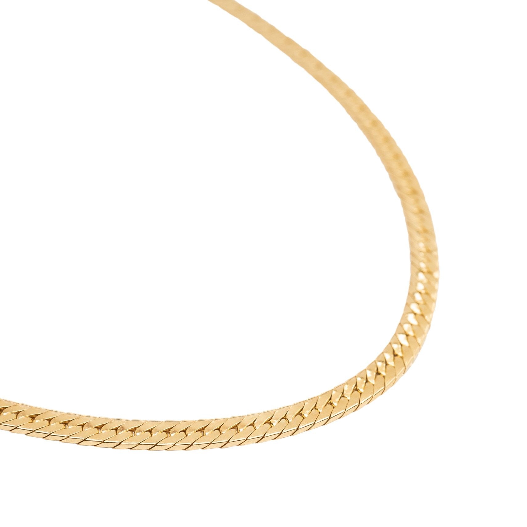 RG 14K Gold Filled Herringbone Necklace 5mm