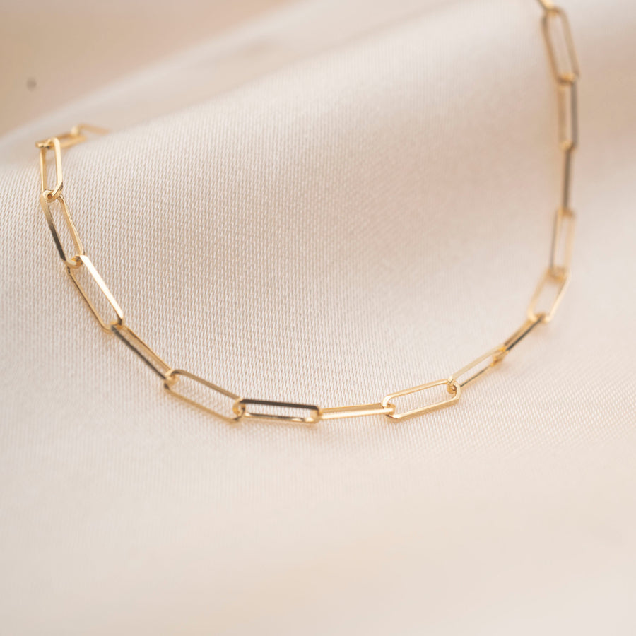 14k Gold Large Rectangle Bracelet