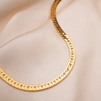 Gold 5mm Herringbone Bracelet