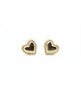 Gold Filled Vintage Heart Studs