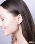 Rose Gold Hoops, Rose Gold Endless Hoops, 14k Rose Gold Hoops, Endless Hoops, 12mm Hoops, Dainty Hoops, Hoop Earrings, Endless Hoop Earrings