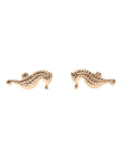 Gold Seahorse Studs