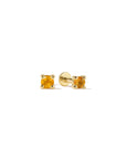 14k Flat Back Birthstone Studs