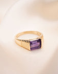 Amethyst Pyramid Ring - Fine Jewelry