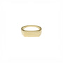 14k Gold Rectangle Signet Ring