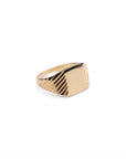 14k Square Signet Ring