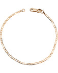 14k Thin Figaro Bracelet