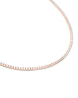 14k Diamond Tennis Necklace | 5 CTW