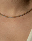 14k Diamond Tennis Necklace | 5 CTW