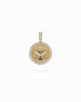 14k Diamond Halo Zodiac Necklace