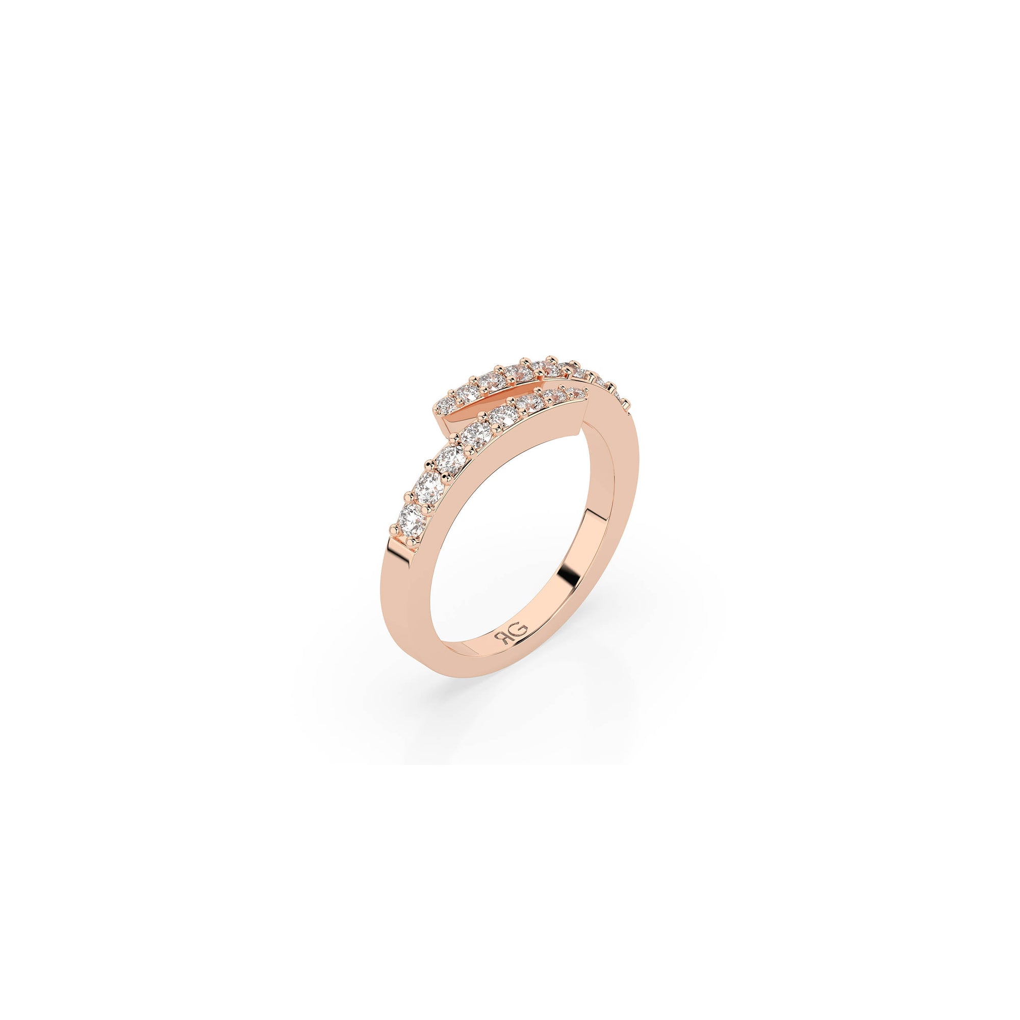 14k Open Bypass Ring