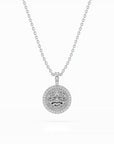 14k Diamond Halo Zodiac Necklace