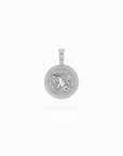 14k Diamond Halo Zodiac Necklace