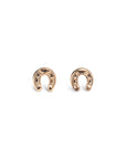 14k Gold Horseshoe Studs