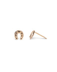 14k Gold Horseshoe Studs