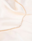 14k Graduated Tennis Necklace | 3.28 CTW