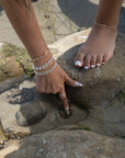 Silver Beaded Bracelet