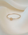 Gold Flat Circle Ring