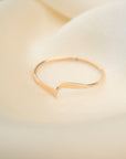 Gold Barrel Wave Ring