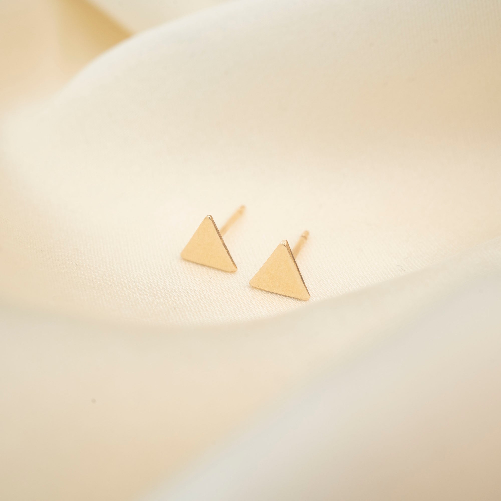 Gold Triangle Studs