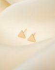 Gold Triangle Studs