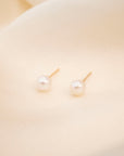 Gold Fresh Water Pearl Studs