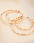 Gold Double Endless Hoops