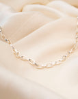 Silver Rollo Necklace