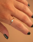 14k Opal Solitaire Ring