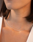 Silver Curb Link Necklace