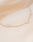 14k Diamond Yard Necklace .33 CTW