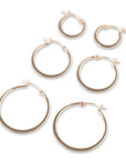 Gold Flat Hoops