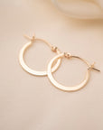 Gold Flat Hoops