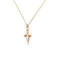 14k Dagger Necklace