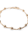 14k Big Disco Satellite Bracelet