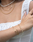 Gold Flat Stella Bracelet