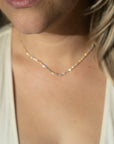 14k Graduated Tennis Necklace | 3.28 CTW