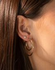 Gold Fresh Water Pearl Studs