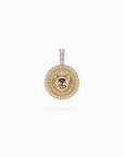 14k Diamond Halo Zodiac Necklace