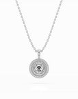 14k Diamond Halo Zodiac Necklace