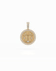 14k Diamond Halo Zodiac Necklace