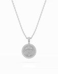 14k Diamond Halo Zodiac Necklace