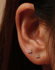 14k Cluster Flatback Studs