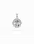 14k Diamond Halo Zodiac Necklace