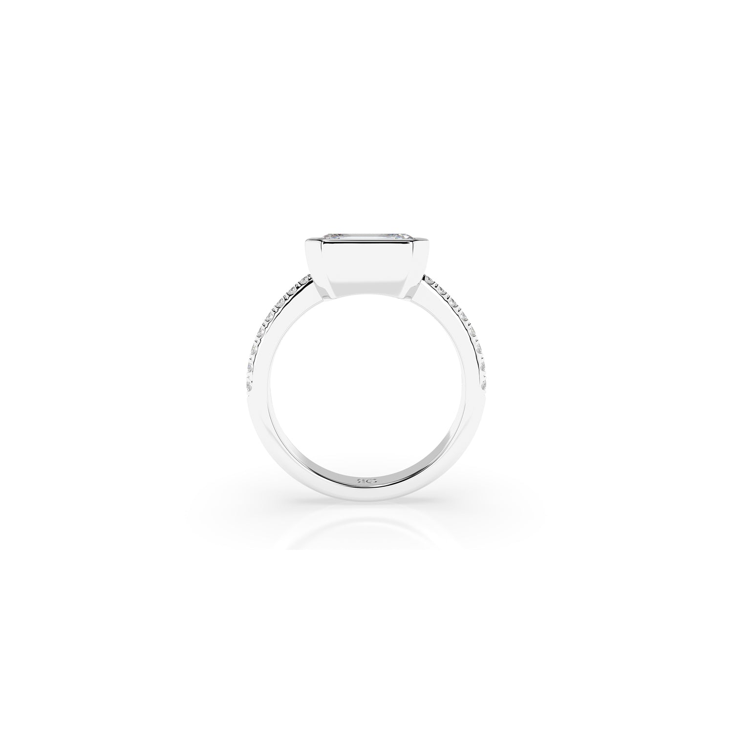 14k Elara Bezel Ring