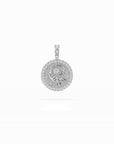 14k Diamond Halo Zodiac Necklace